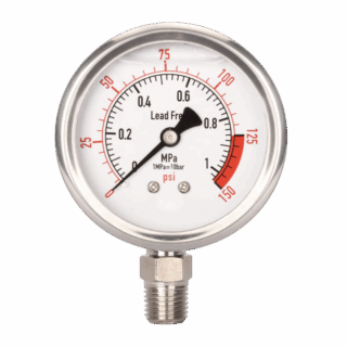 150 psi Manómetro lineal