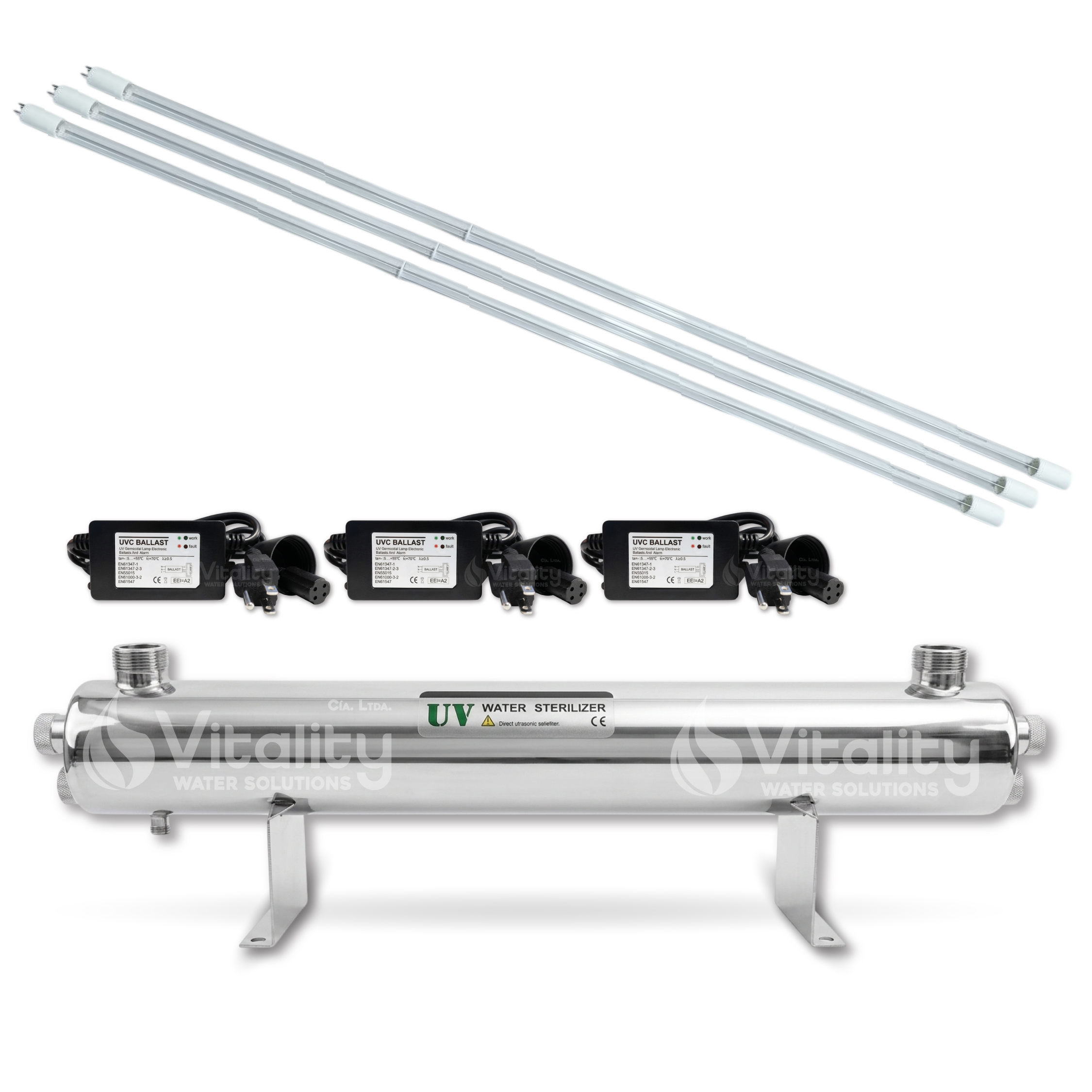 36GPM - 4P - 110V SET ESTERILIZADOR ULTRAVIOLETA COMPLETO